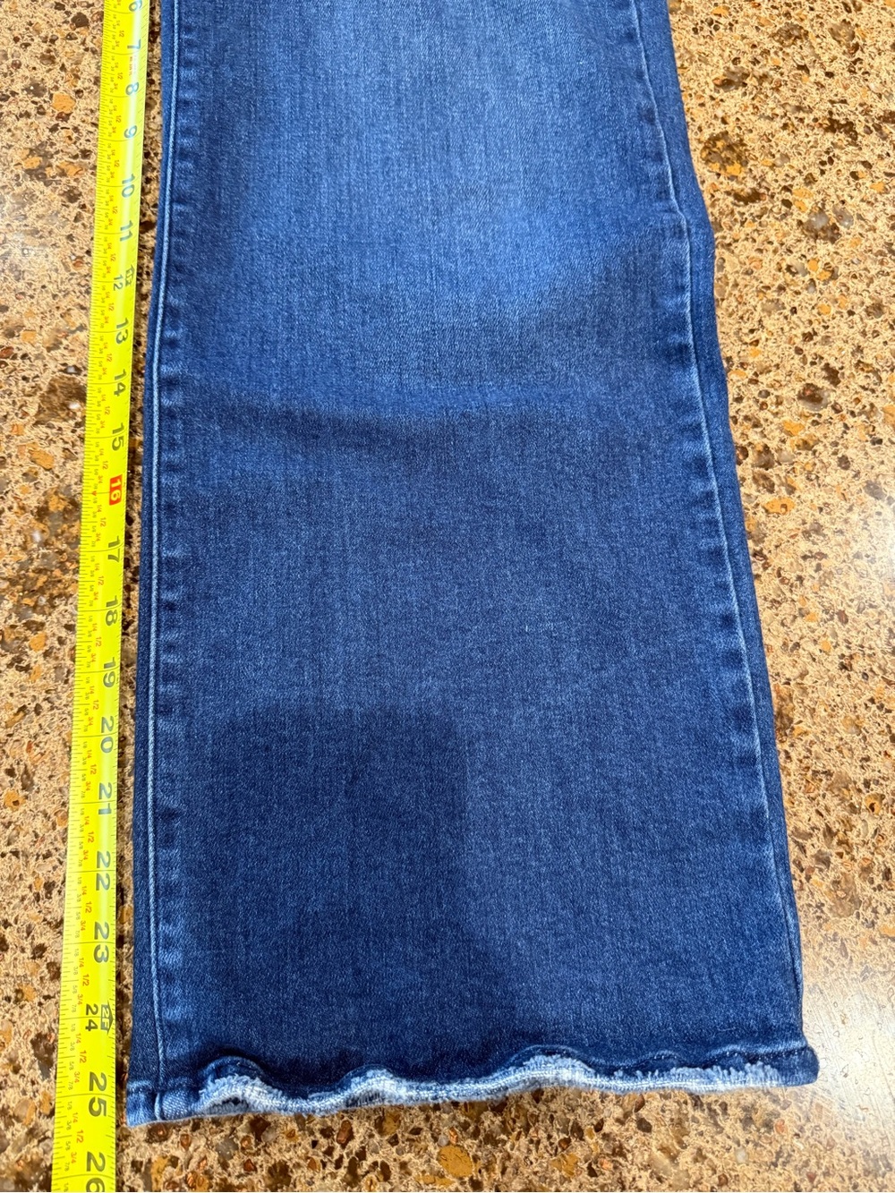 Just Black Dark Blue Wide Leg Flare Jeans - Picture 13 of 14